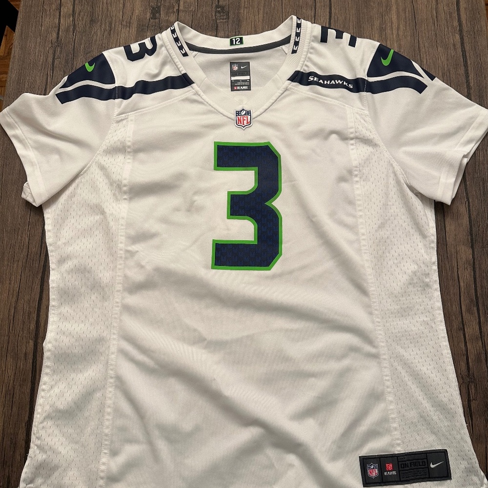 Seattle Seahawks Russell Wilson Away Jersey Youth XL
